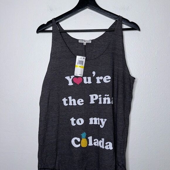 Junk Food You're The Pina to My Colada
Graphic Slub Tank Top Size Medium - Picture 6 of 8